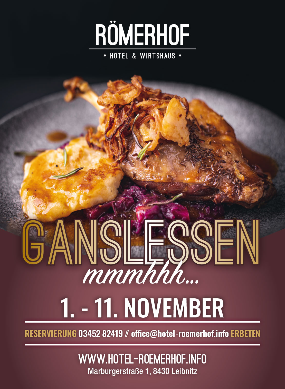 Ganslessen 1. - 11. November